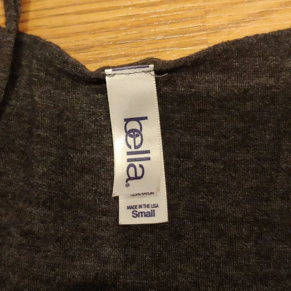 Bella mermaid screenprint racerback tank, size S, black & gold - Picture 3 of 4